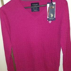 US POLO ASSN. Pink Sweater